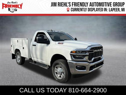 Bright White Clearcoat 2026 RAM 2500 Tradesman Regular Cab 4x4 8' Box