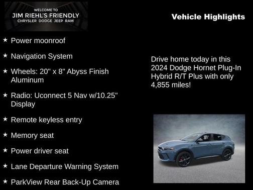 Blue Steele 2024 Dodge Hornet R/T Plus EAWD