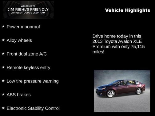 2013 Toyota Avalon XLE Premium