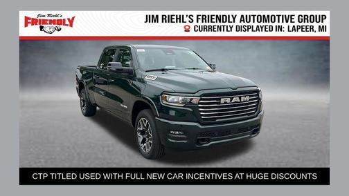 Serrano Green Metallic 2026 RAM 1500 Laramie