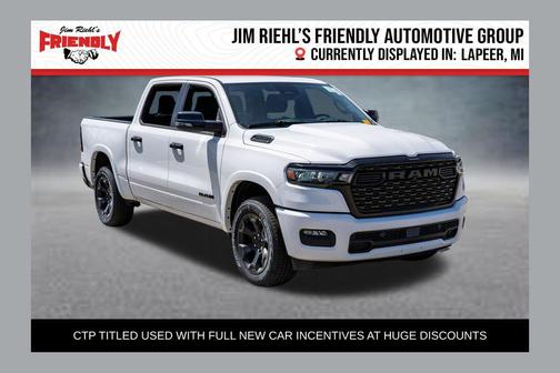 Bright White Clearcoat 2026 RAM 1500 Big Horn/Lone Star