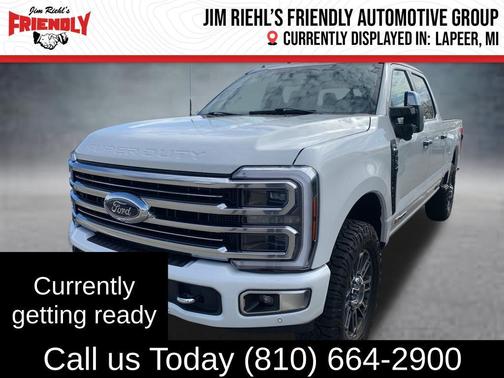 Star White Metallic Tri-Coat 2024 Ford F-350 Limited