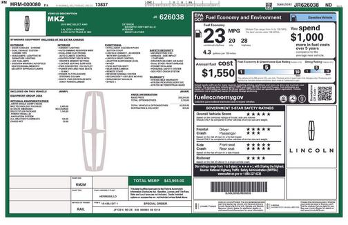 2018 Lincoln MKZ Select