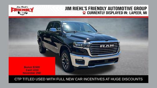 Diamond Black Crystal Pearlcoat 2026 RAM 1500 Laramie