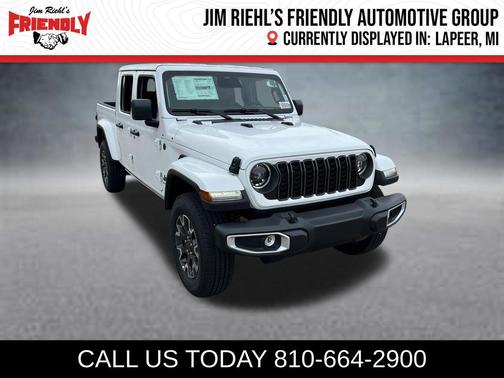 Bright White Clearcoat 2026 Jeep Gladiator Sahara 4x4