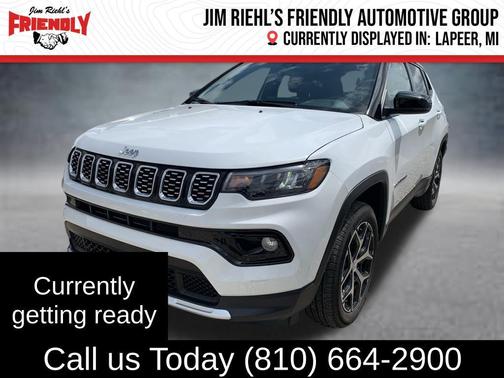 Bright White Clearcoat 2024 Jeep Compass Limited