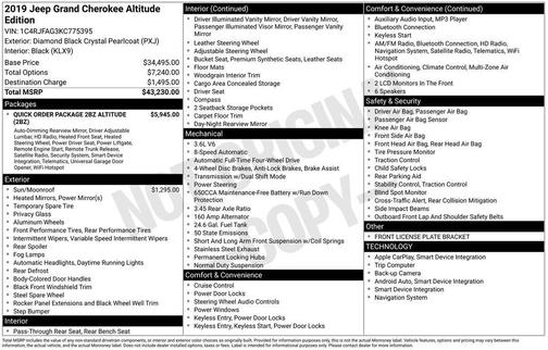 2019 Jeep Grand Cherokee Altitude