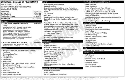 2026 Dodge Durango GT Plus