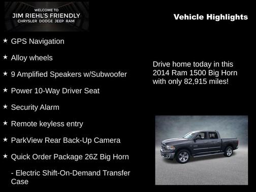 Deep Cherry Red Crystal Pearlcoat 2014 RAM 1500 Big Horn