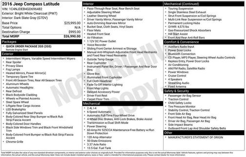 2016 Jeep Compass Latitude