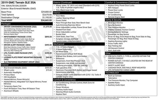 2019 GMC Terrain SLE