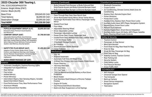 2023 Chrysler 300 Touring