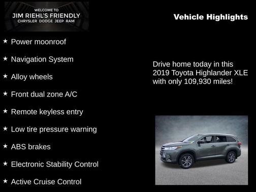 2019 Toyota Highlander XLE