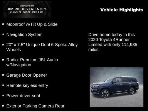 2020 Toyota 4Runner Limited