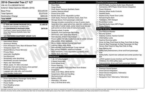 2016 Chevrolet Trax LT