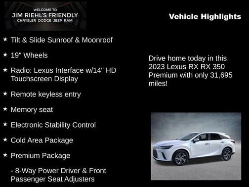 2023 Lexus RX 350 Premium