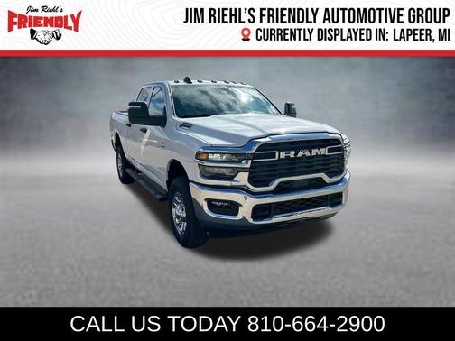 Bright White Clearcoat 2026 RAM 2500 Tradesman Crew Cab 4x4 6'4' Box