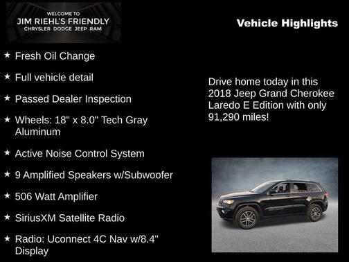 2018 Jeep Grand Cherokee Laredo E