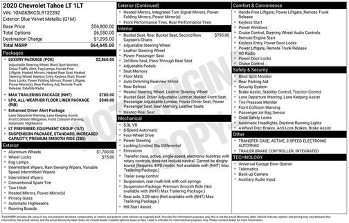 2020 Chevrolet Tahoe LT