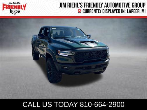 Serrano Green Metallic 2026 RAM 1500 RHO Crew Cab 4x4 5'7' Box