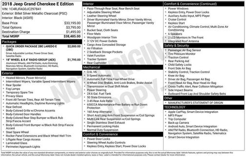 2018 Jeep Grand Cherokee Laredo E