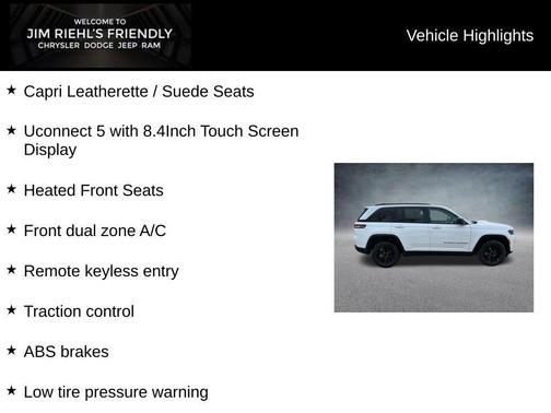 Bright White Clearcoat 2026 Jeep Grand Cherokee Altitude