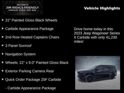 2023 Jeep Wagoneer Series II Carbide 4x4