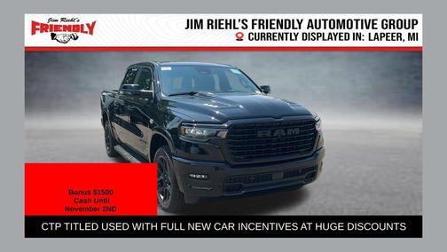 Diamond Black Crystal Pearlcoat 2026 RAM 1500 Laramie