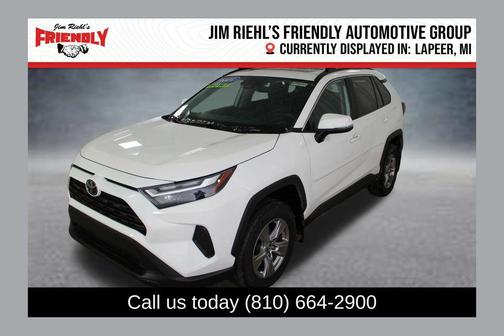 White 2022 Toyota RAV4 XLE