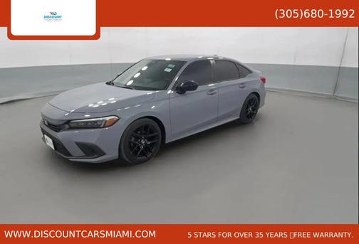 Gray 2022 Honda Civic Sport