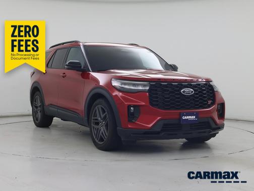 Red 2025 Ford Explorer ST