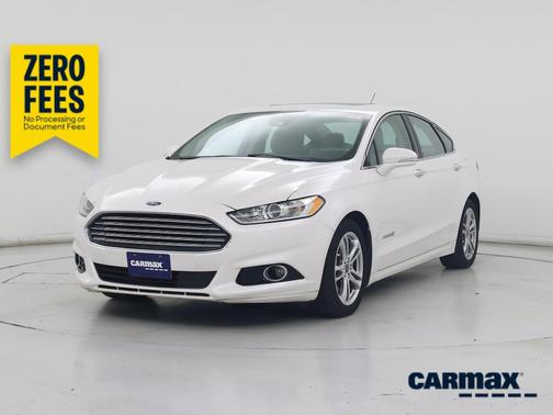 White 2016 Ford Fusion Hybrid Titanium