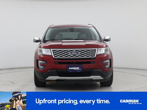 Red 2017 Ford Explorer Platinum