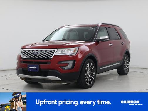 Red 2017 Ford Explorer Platinum