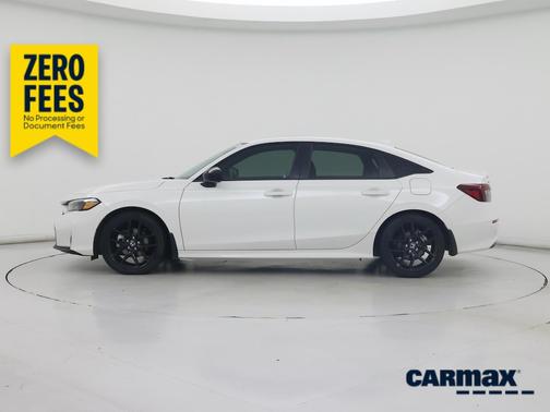 White 2025 Honda Civic Hybrid Sport