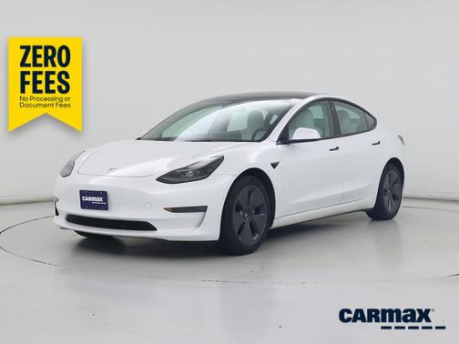 White 2022 Tesla Model 3 Long Range