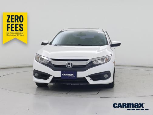 White 2017 Honda Civic EX-L