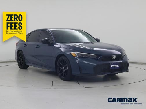 Blue 2025 Honda Civic Hybrid Sport
