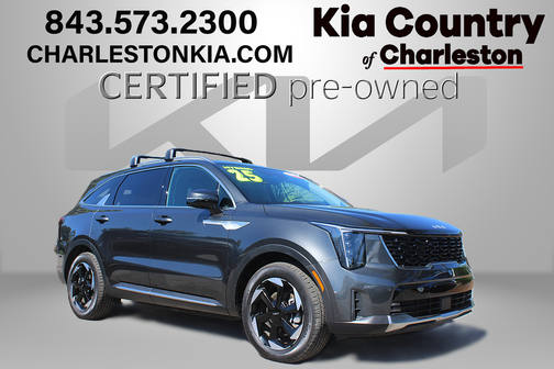 Gray 2025 Kia Sorento Hybrid EX