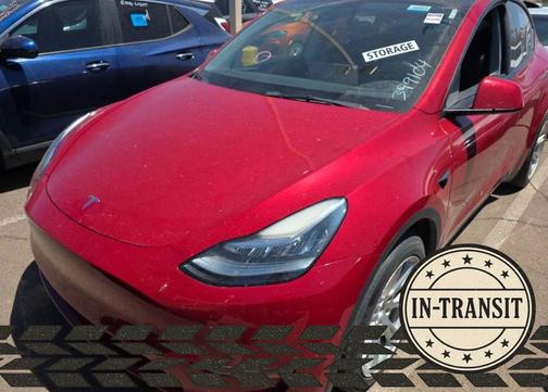 Red Multi-Coat 2022 Tesla Model Y Long Range Dual Motor All-Wheel Drive