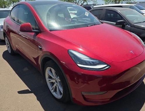 Red Multi-Coat 2022 Tesla Model Y Long Range Dual Motor All-Wheel Drive