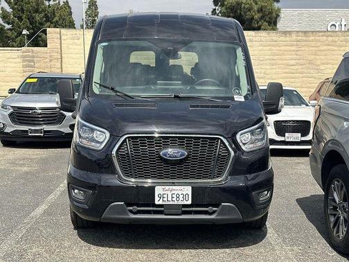 AGATE BLACK METALLIC 2023 Ford Transit-350 XLT
