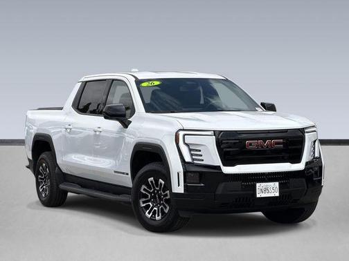 Summit White 2026 GMC Sierra EV Standard Range Elevation