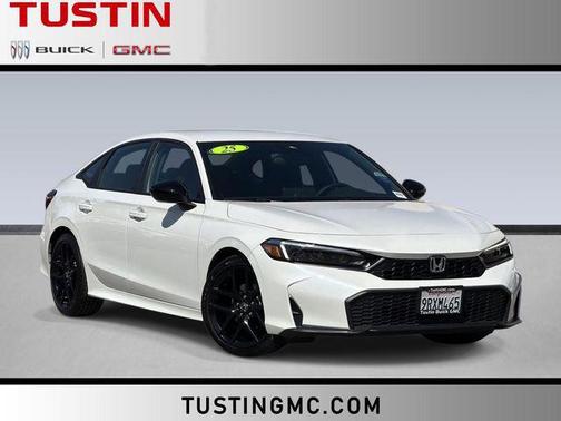 Platinum White Pearl 2025 Honda Civic Sport