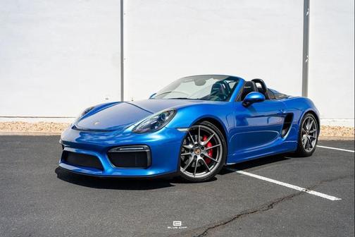 Sapphire Blue Metallic 2016 Porsche Boxster Spyder