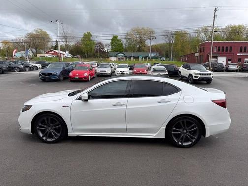 Platinum White Pearl 2019 Acura TLX Technology