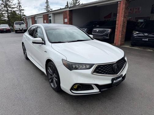 Platinum White Pearl 2019 Acura TLX Technology