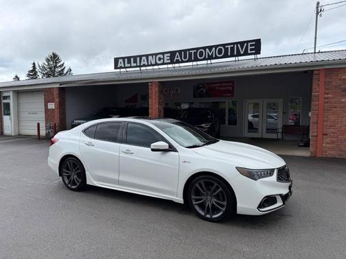 Platinum White Pearl 2019 Acura TLX Technology