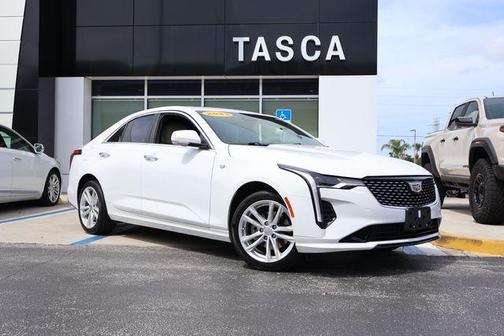 Summit White 2023 Cadillac CT4 Luxury