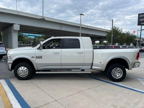 Pearl White 2017 RAM 3500 Laramie Mega Cab 4x4 6'4' Box
